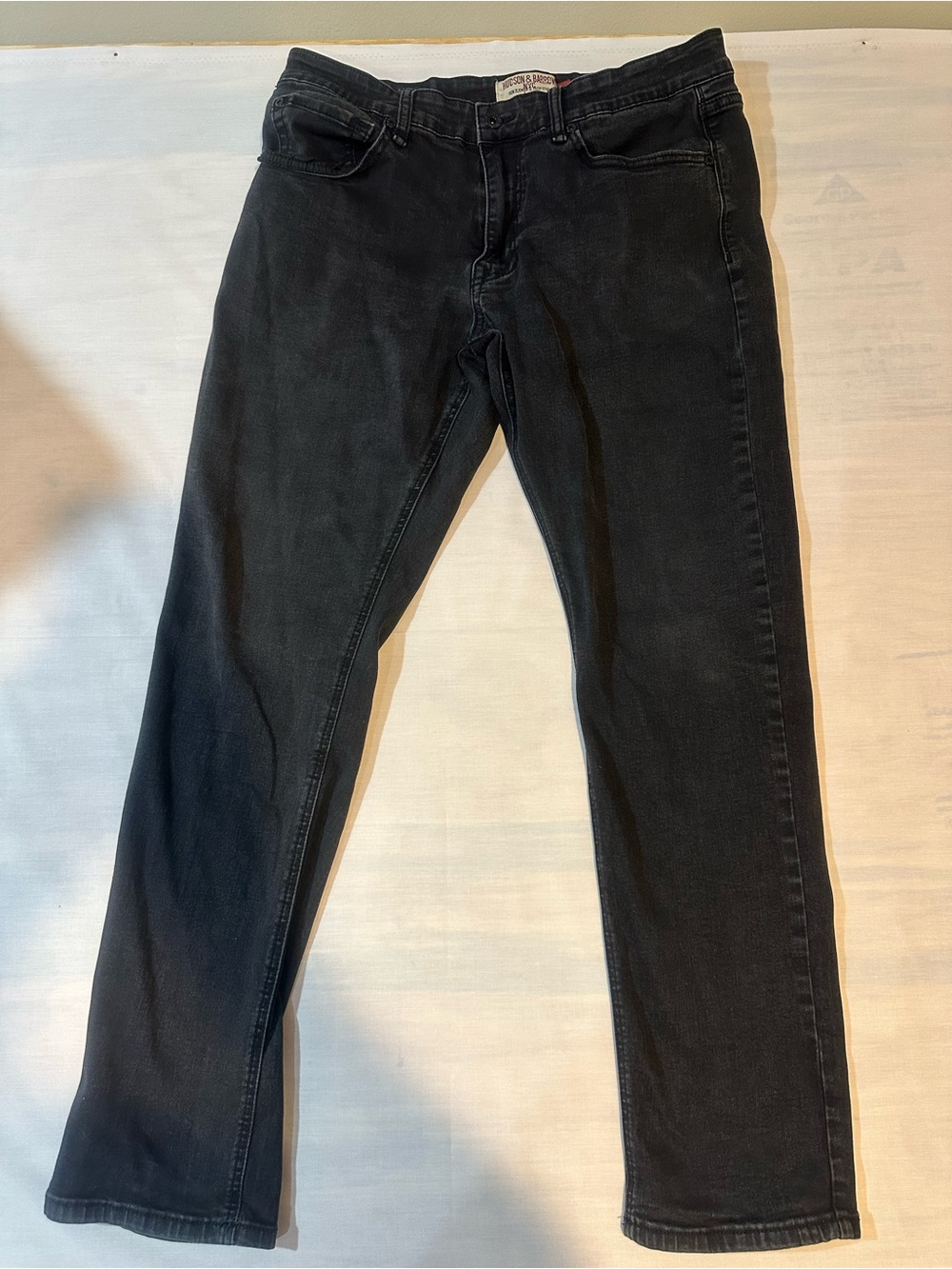 Hudson Jeans Men's Straight Black Denim